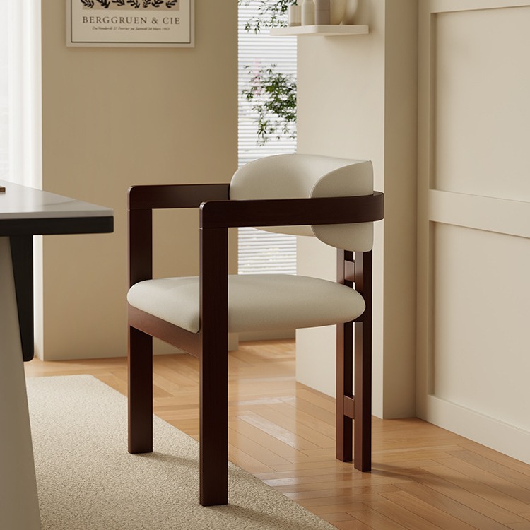 Light Luxury Solid Wood Dining Chair, New Chinese Style Chair, Tea Chair, Club Italian Minimalist Solid Wood Chair, Ash Wood Dining Chair