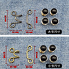 Waist artifact -free nail -free denim trousers waist circumference adjustment large -scale universal fixed wind discipline buckle button