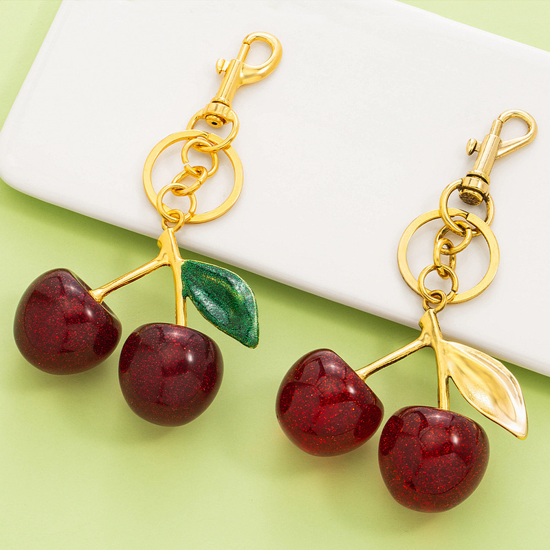 Cross-Border Popular Cherry Keychain Multi-Color Cherry Pendant Fashion Bag Pendant Factory Direct Sales First-Hand Supply Cross-Border Popular Cherry Keychain Multi-Color Cherry Pendant Fashion Bag Pendant Factory Direct Sales First-Hand Supply