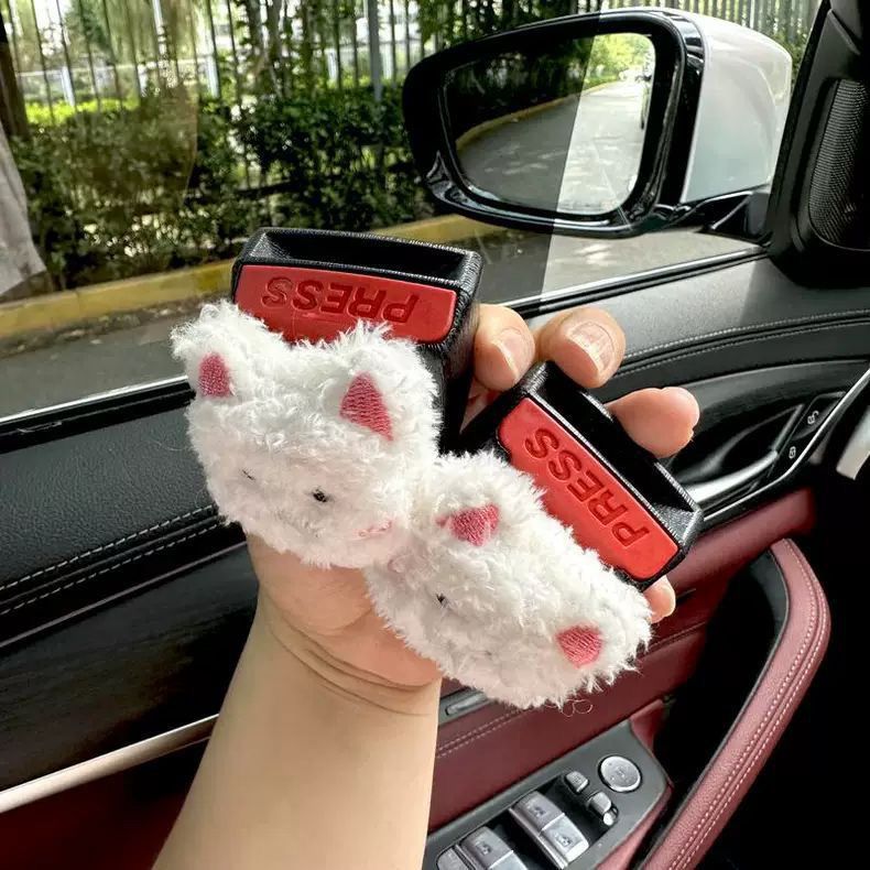 Super cute West Highland car seat belt clip head extension stopper seat belt universal extension buckle