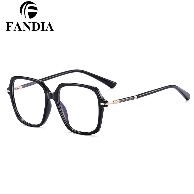 82248 nuevo marco óptico de lujo europeo y americano de mujer fábrica de gafas de miopía spot pin de pegamento de oro marco de gafas CP image 5