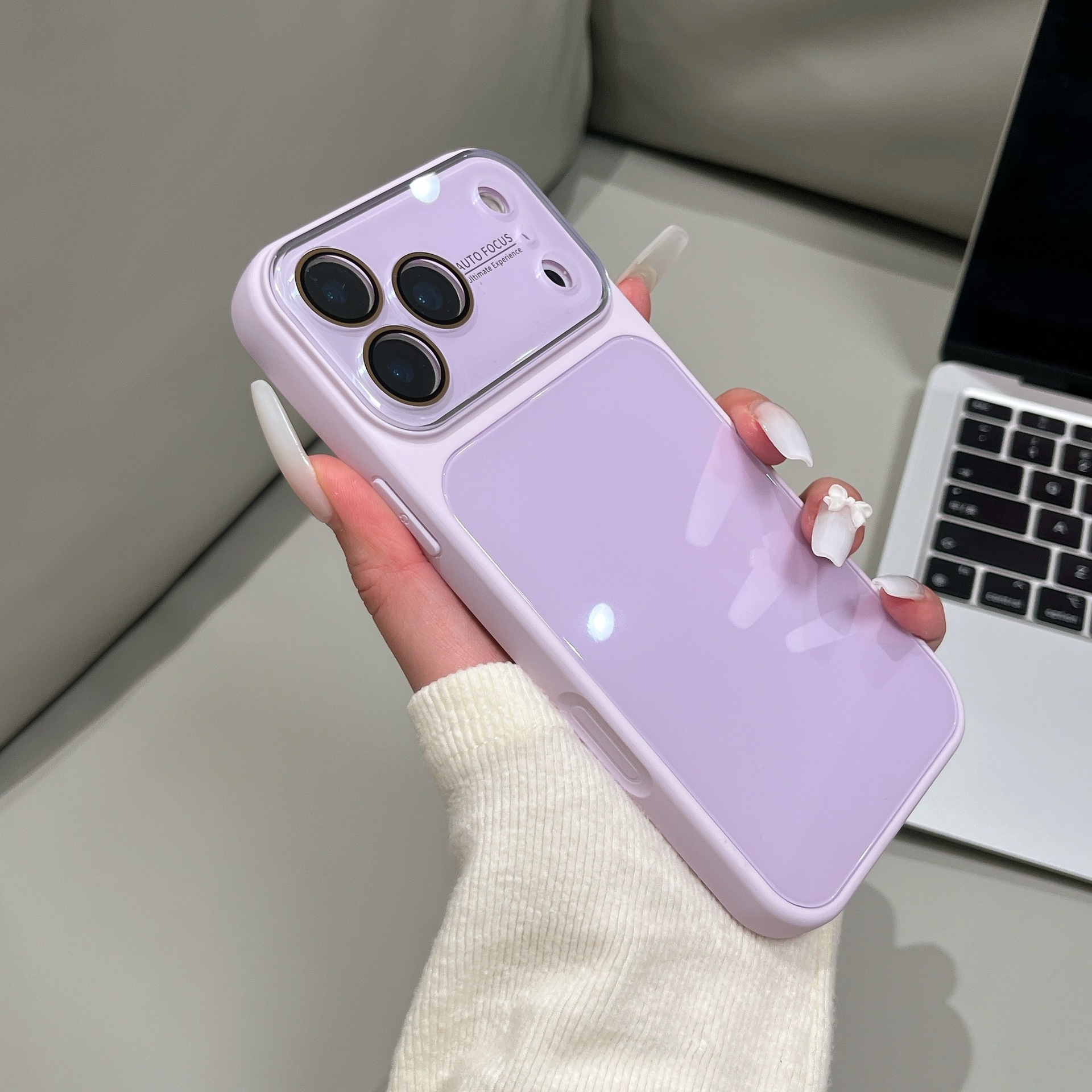 适用iPhone18promax手机壳秒变大视窗糖果色亮面玻璃苹果17保护套