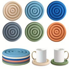 简约纯色硅胶隔热垫防烫杯垫 碗垫餐桌垫砂锅垫耐高温水果沥水垫