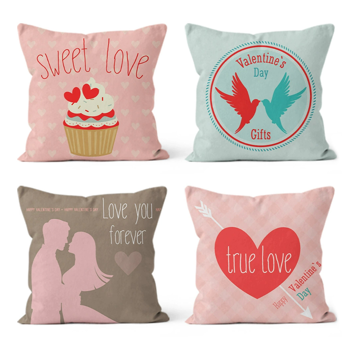 Día de San Valentín simple nuevo estilo de almohada en el respaldo de la cama nórdica almohada literaria cojín geométrico decoración sofá