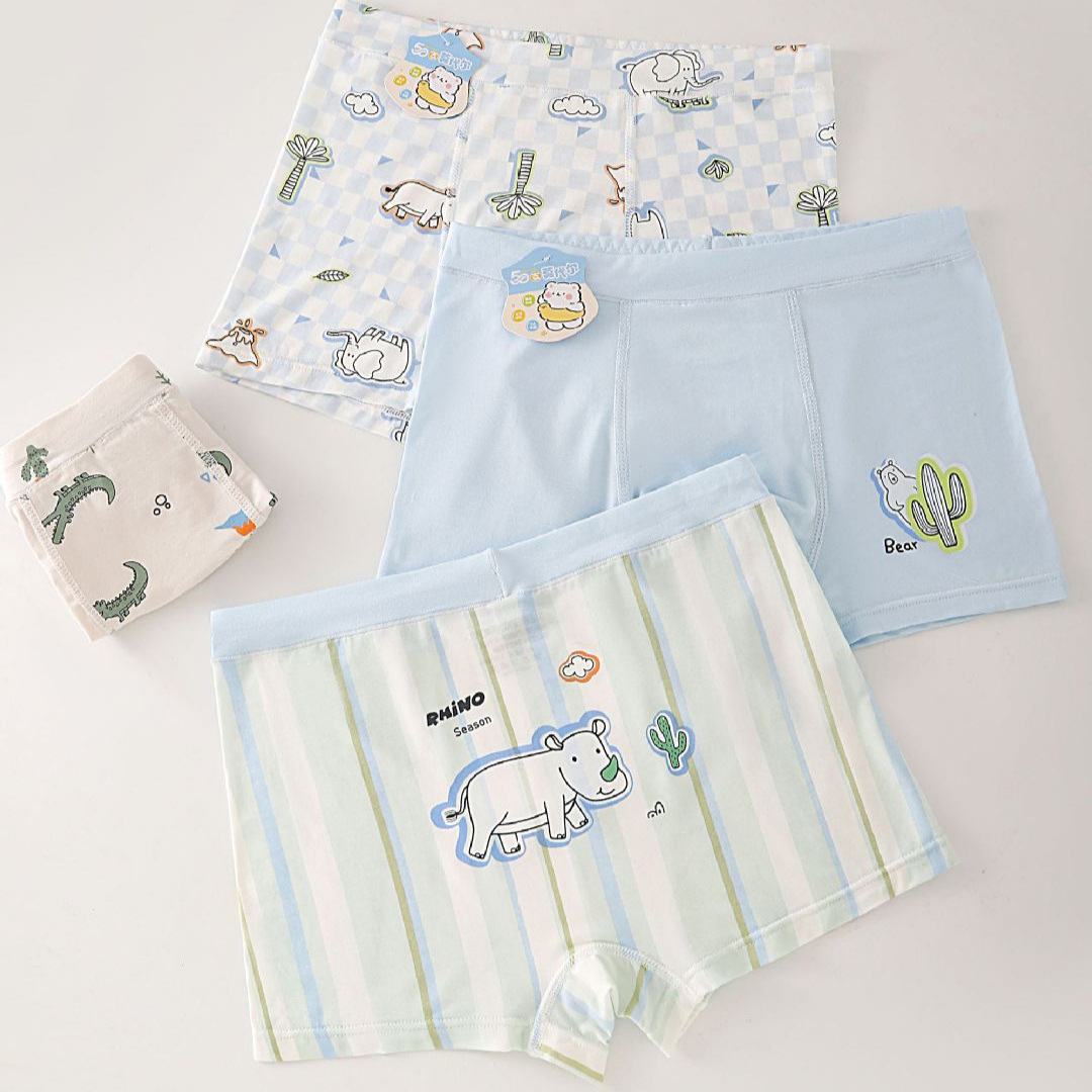 Children's Class A Modal Boys' Underwear Summer Thin Boxers for Little Boys' Baby Boys' Middle and Big Boys' Boxers