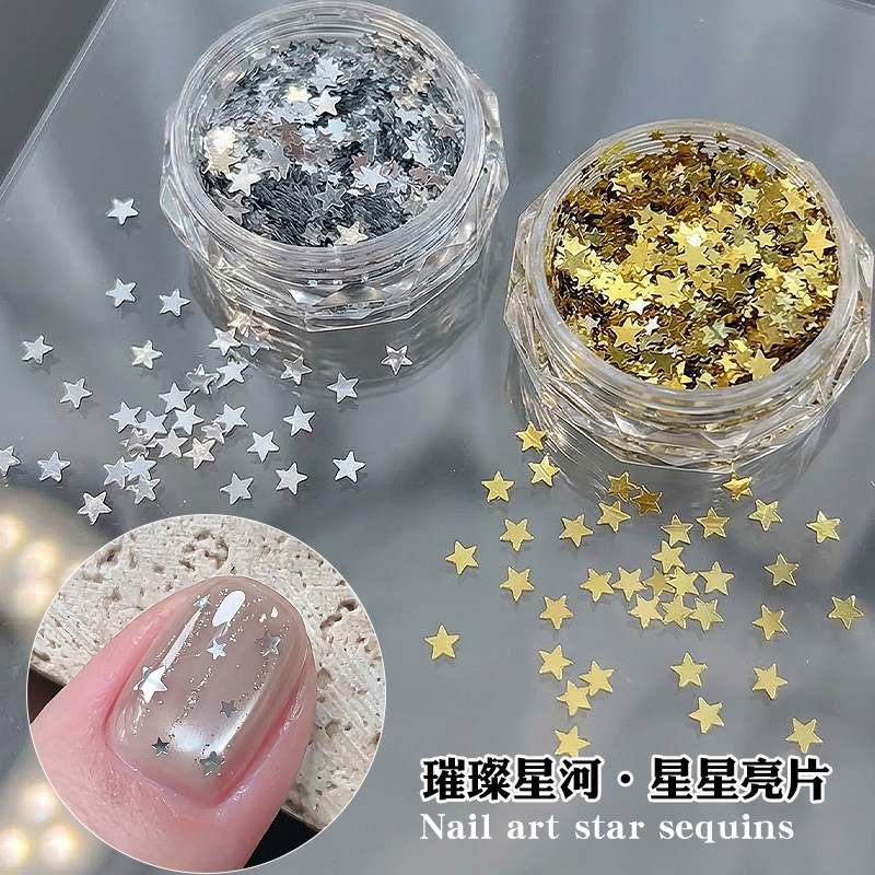 Japanese mixed nail decoration