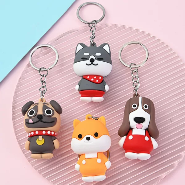Cute pet keychain Cartoon creative dog pendant kindergarten small gift sharing class activity small gift