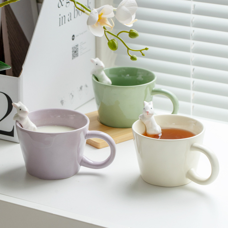 De alta apariencia lindo hogar taza de café de cerámica pareja hombres y mujeres taza de desayuno taza de leche taza de té taza de agua