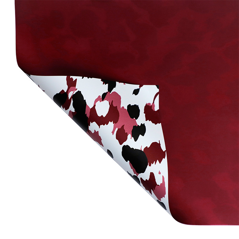 Huaxi plumage leopardo rico impermeable estilo coreano flor florista ramo florista rosa material de papel de envoltura