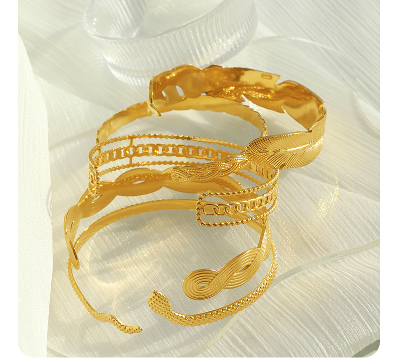 Acier Au Titane Style IG Géométrique Placage Bracelet display picture 6