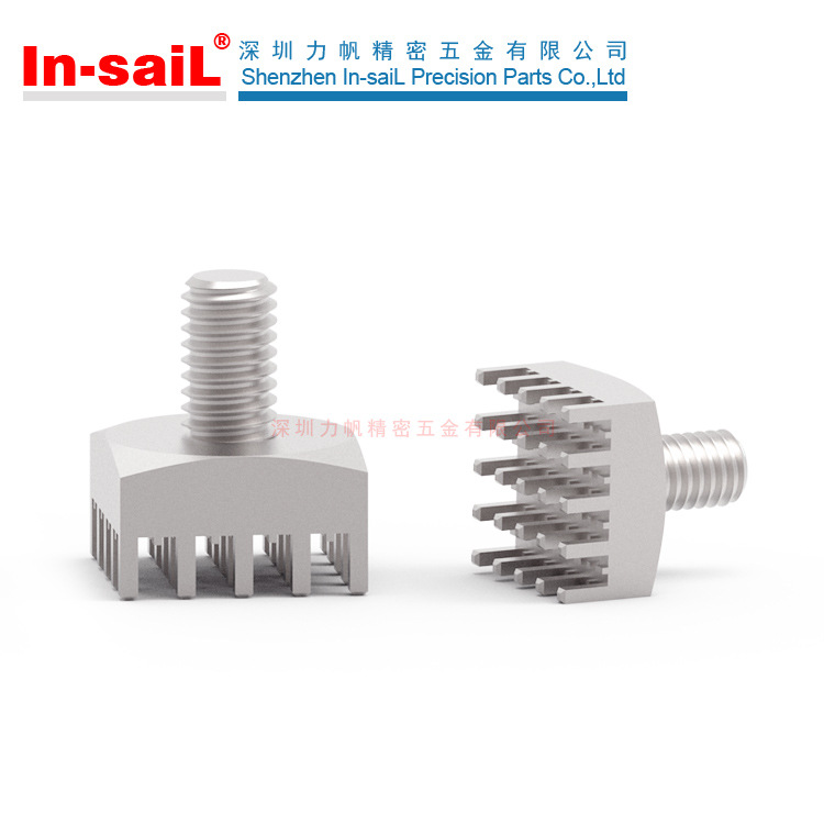 PCB导电柱 外螺纹直角冷压PCB接线端子 300A超大电流铜端子