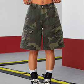 M 73328 Camo cargo men's shorts 迷彩工装男士五分短裤