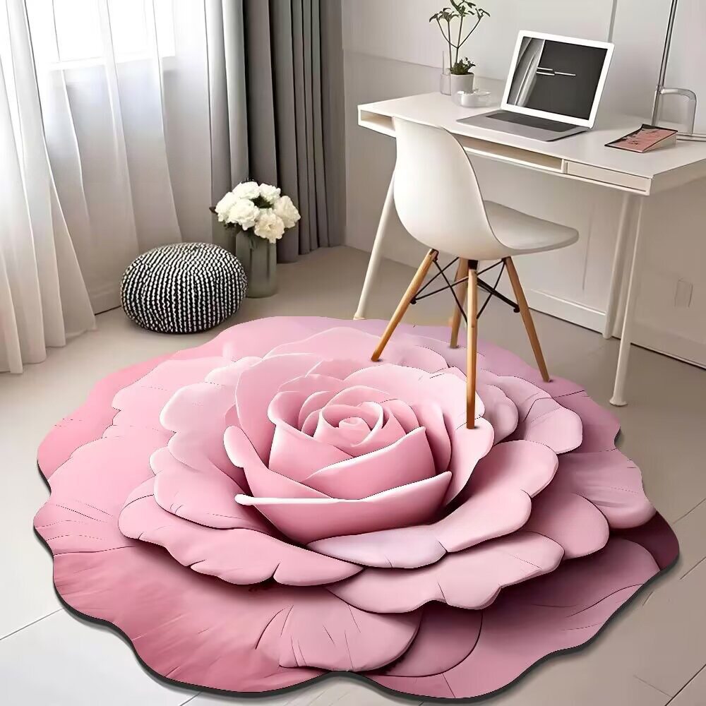 Luz de lujo 3D visualización floral alga barro alga alfombra decoración alfombra de secado rápido absorción de agua dormitorio alfombra de cama antideslizante