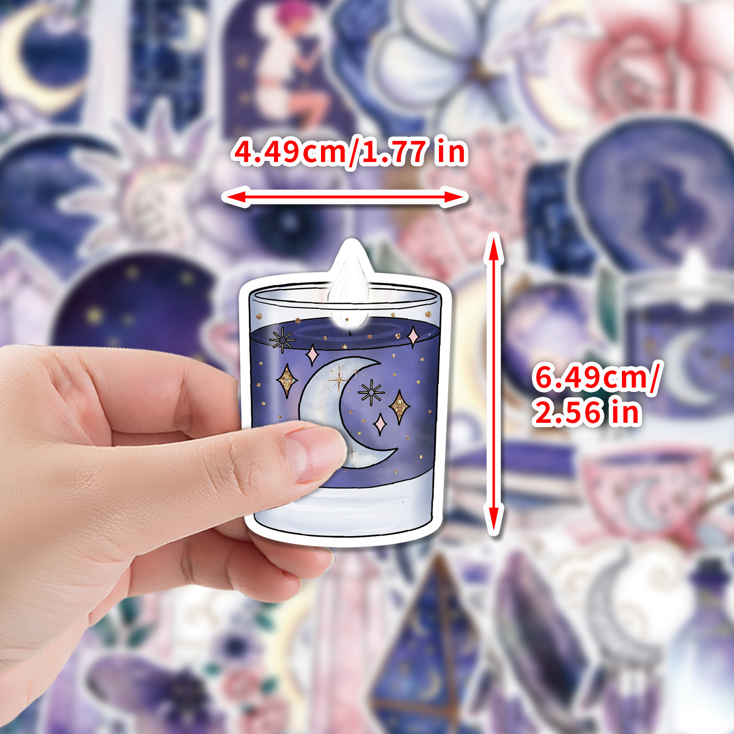 50 piezas de pegatinas de graffiti mágico para teléfono móvil taza de agua computadora pegatinas decorativas pegatinas impermeables de dibujos animados para niños al por mayor