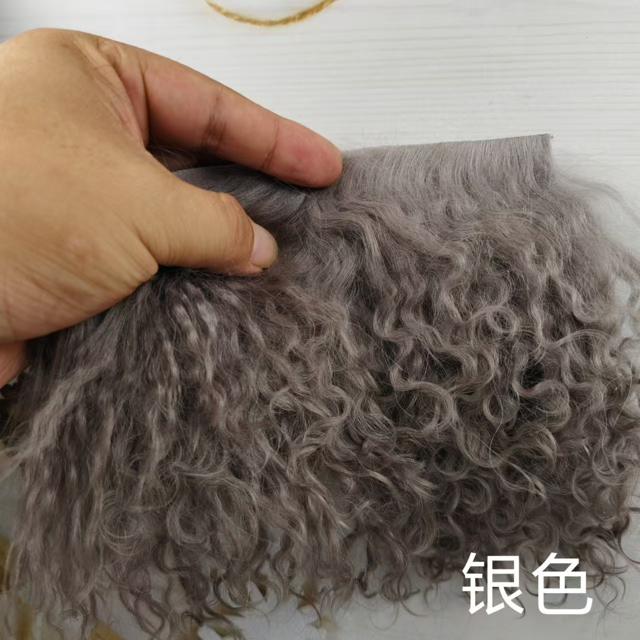 Alta calidad tan lana pelo fila bjd belleza nudo cerdo monstruo soldado monstruo ob11 Gao Ke Er multicolor 6 puntos bebé peluca