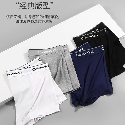 Mens Boxer Briefs Breathable Pure Cotton Modal Graphene Thin Shorts Underwear Gift Box