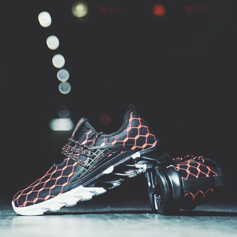 2024 Outdoor Tourism Autumn Lace up Mesh Sailing Sports Men's Single Shoes_voghion.com