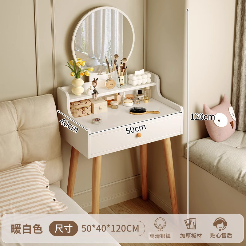 Comedor de tocador pequeño y moderno y minimalista dormitorio mini 2025 nuevo alquiler de habitaciones pequeñas mesas de maquillaje simples