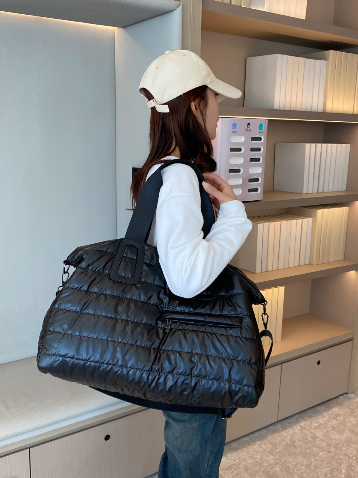 国境を越えるフィットネスバッグ、トラベルバッグ、カジュアルスポーツバッグ、水泳、ヨガ、ハンドバッグ、ショルダーバッグ、大型バッグ、スペースコットンバッグ