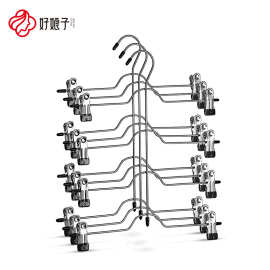 跨境多层裤架JK裙夹衣架省空间不起包裤子裤夹收纳架家用衣柜裤挂