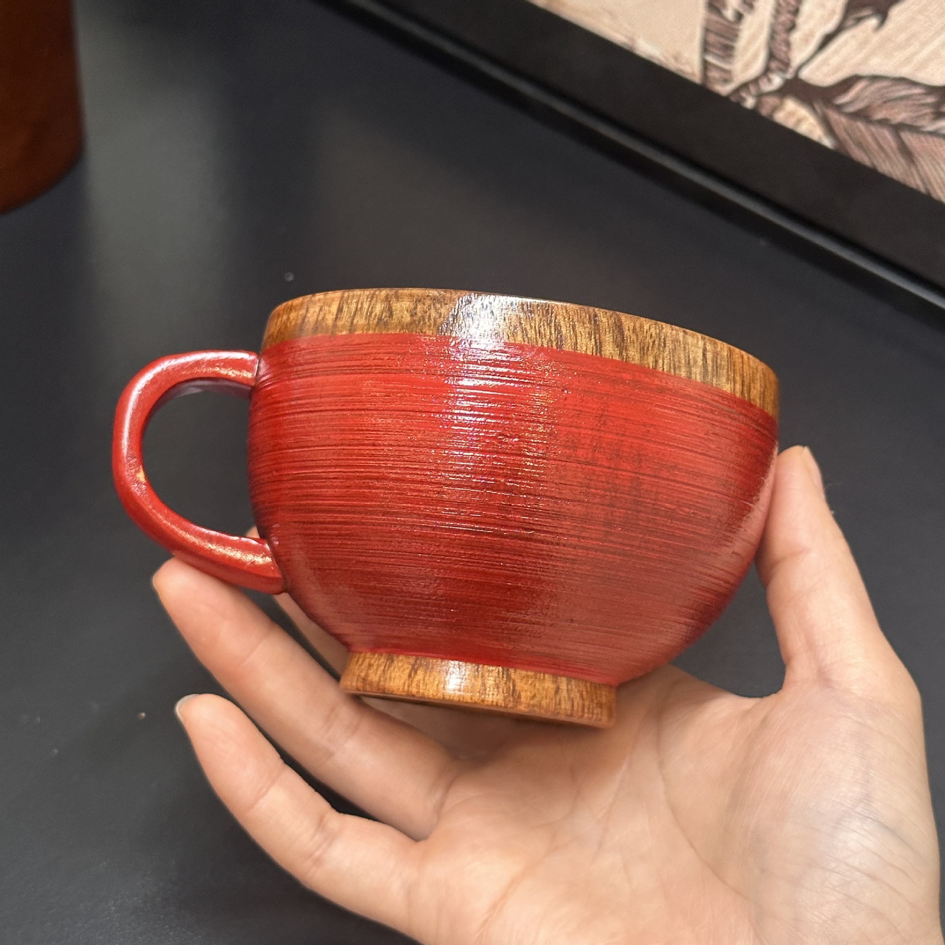 Japanese-Style Wooden Creative Solid Wood Anti-Drop Anti-Scald Chinese-Style Cup Small Wooden Jujube Wood Water Cup Wholesale