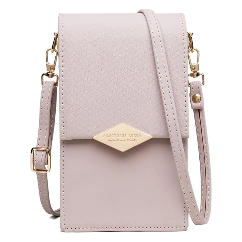 Bolso de teléfono móvil de las mujeres crossbody pequeño bolso de verano nueva moda bolso de hombro japonés y coreano fresco vertical diamante hebilla bolso de hombro
