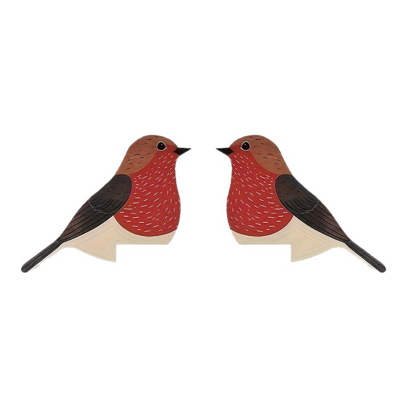 Colgante transfronterizo nuevo producto 2 piezas de madera bohemia pájaro decoración de pared estilo hogar marco de puerta gabinete decoración de esquina