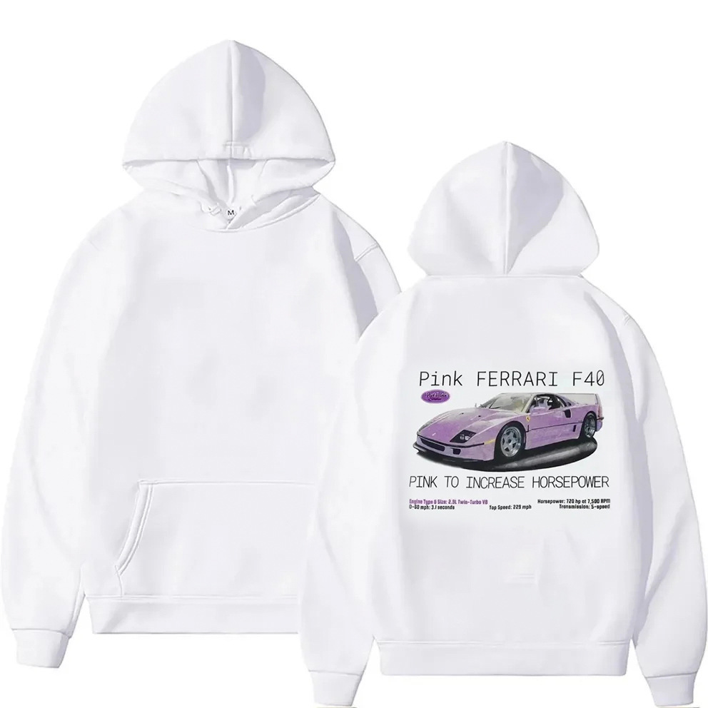 Casual Cotton Classic Fashion Design Car Letter Hoodies