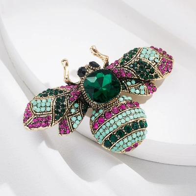 Yaxa sancaqları – Fashion Insect Pin Crystal in - style-21