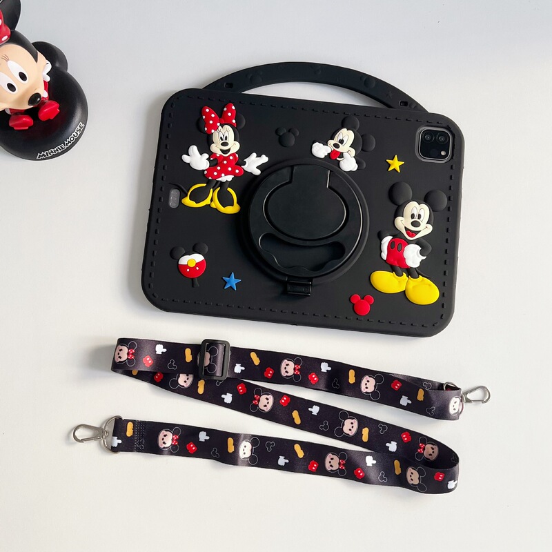 Couple Minnie Mickey Ipad10 Tablet Protective Cover Pro11 Satchel Pen Slot Air 70% off Stacking Stand Suitable