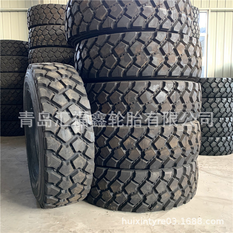 处理全新395/85R20越野吊车轮胎TRY66消防车全钢运输车轮胎块花