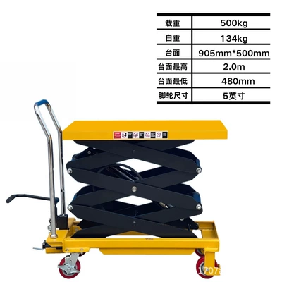 Scissor-Type Foot-Operated Transport Lift | Avtomobil fırlanan platformaları - pts500-2