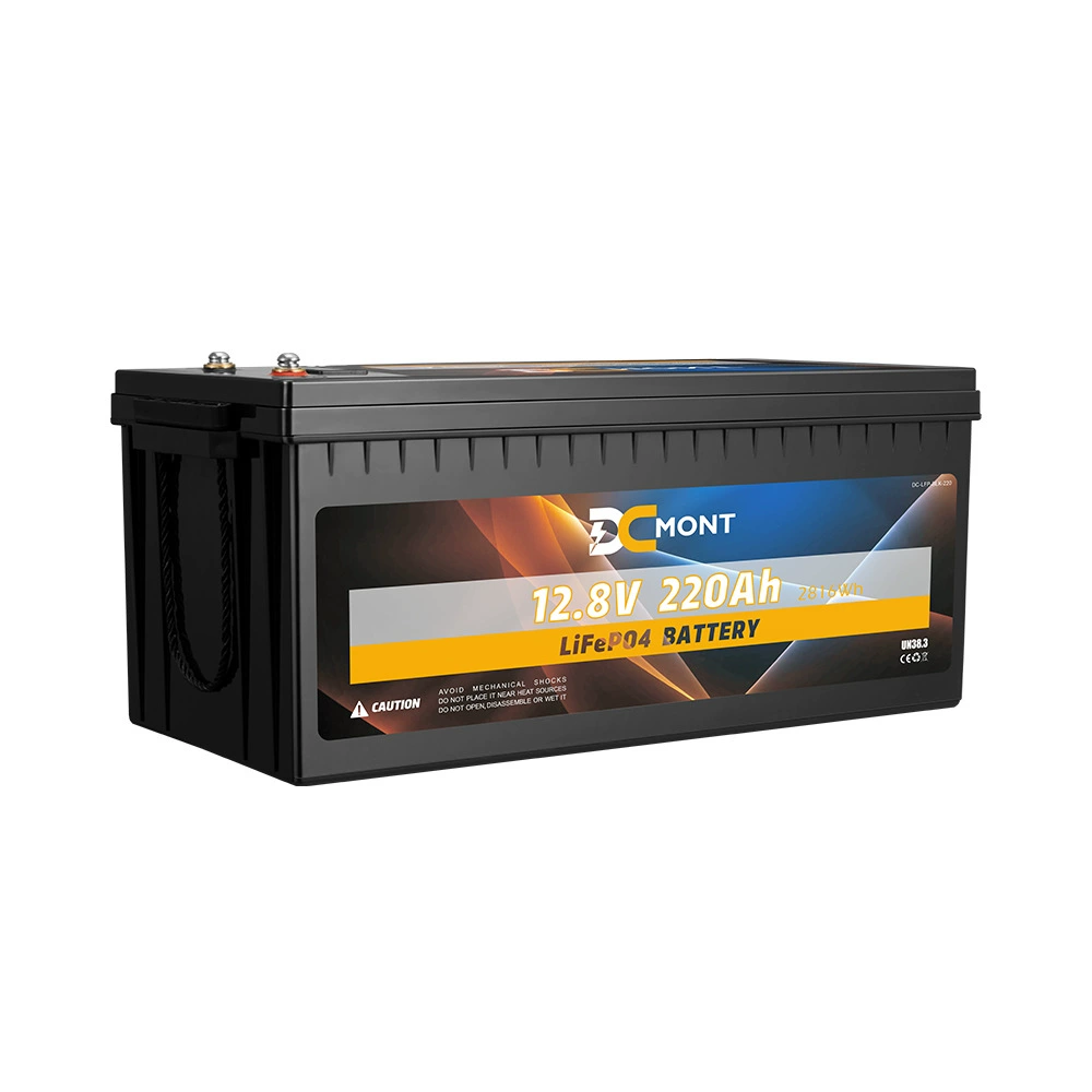 DC MONT 12,8 V 220Ah литий-железо-фосфатная Батарея Встроенная в BMS Множественная защита