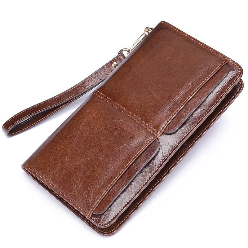 Leather wallet, retro small clutch bag, card holder