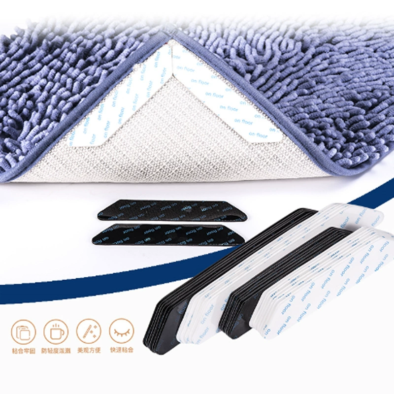 Бытовая фиксированная паста для ковров Высококлейкая двусторонняя клейкая коврик для ковров из 8 предметов Противоскользящая паста Подвижная нано-пленка для микро-всасывания