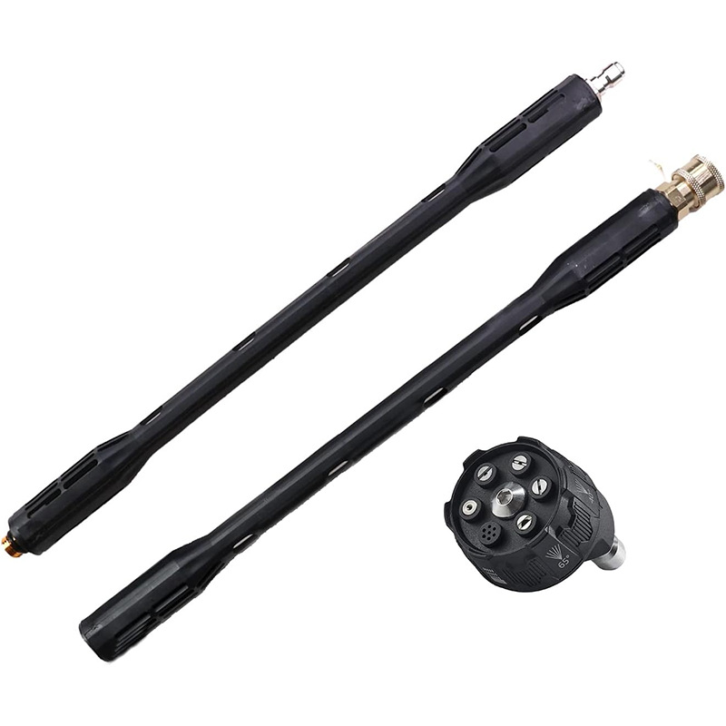 30英寸升级不锈钢高压清洗机喷枪，6合1快换喷嘴，1/4“快速连接