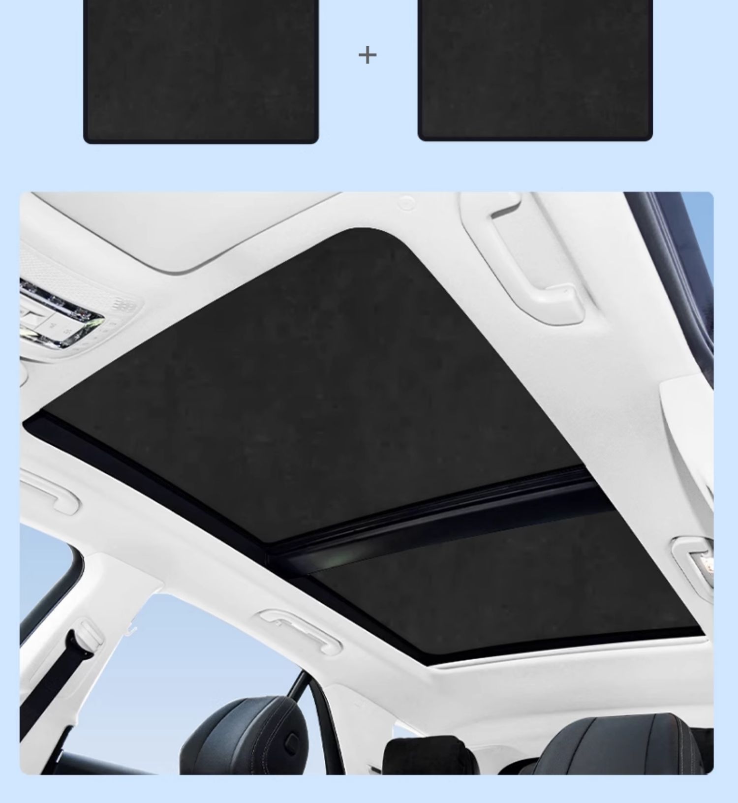 Suitable for Mercedes-Benz Glc300 Sunshade, C260L Sunroof, Gla Sunshade, E300 Roof Sunshade, Electrostatic Adsorption