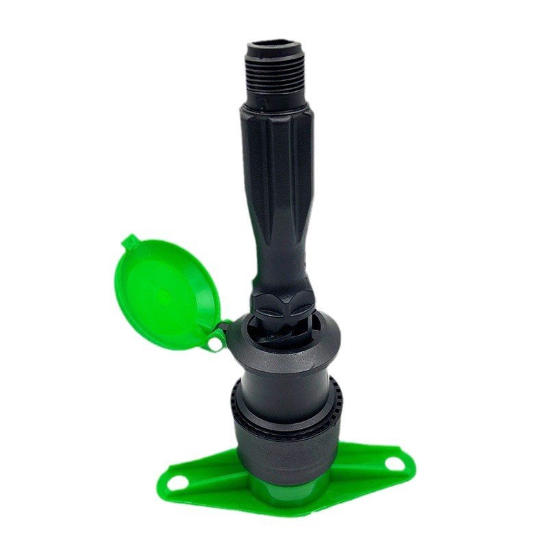 Fábrica al por mayor de 6 minutos de plástico de 1 pulgada válvula de admisión de agua de admisión rápida de agua conector de tubería de agua de varilla para jardín de riego verde