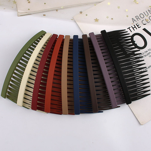 Frosted simple comb hairpin women's hair accessories on the back of the head to organize broken hair artifact hair hoop side bangs clip hair comb
