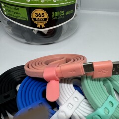 大麺カラー線シリコンストリップ包装携帯電話ケーブル対外貿易輸出