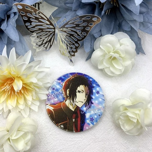 Bungou Stray Dogs Nakahara Chuuya Dazai Osamu Anime Bar Ji Xing Fantasy Frosted Fine Flash Tinplate Hiya Badge Taniko