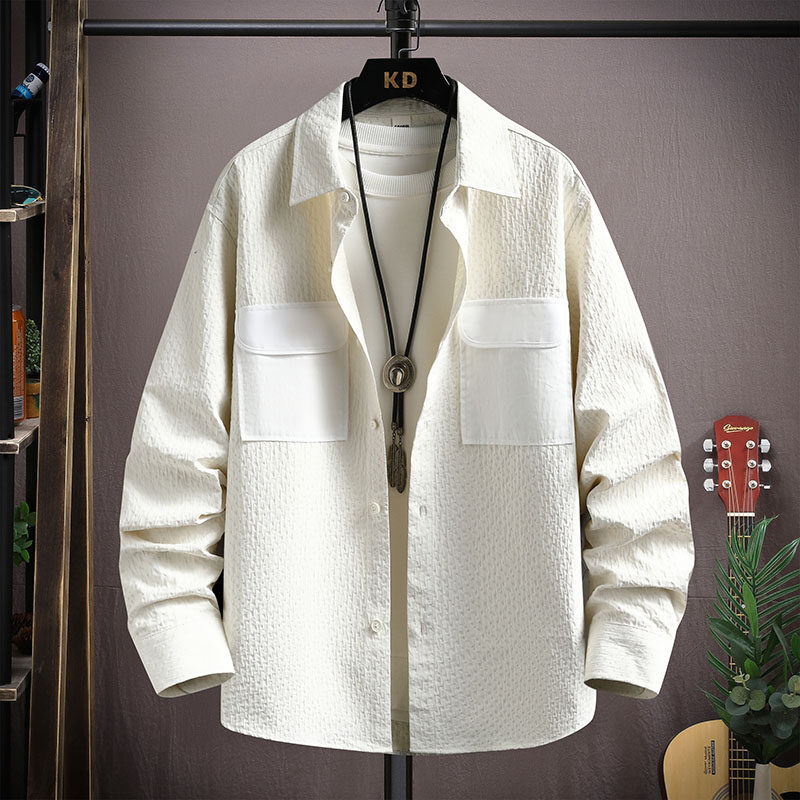 【专业衬衫】美式衬衫外套潮流街头宽松简约百搭男橱窗挂拍