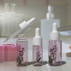 现货12ml30ml40ml透明pe护肤品精华乳液瓶分装厚壁精油塑料滴管瓶