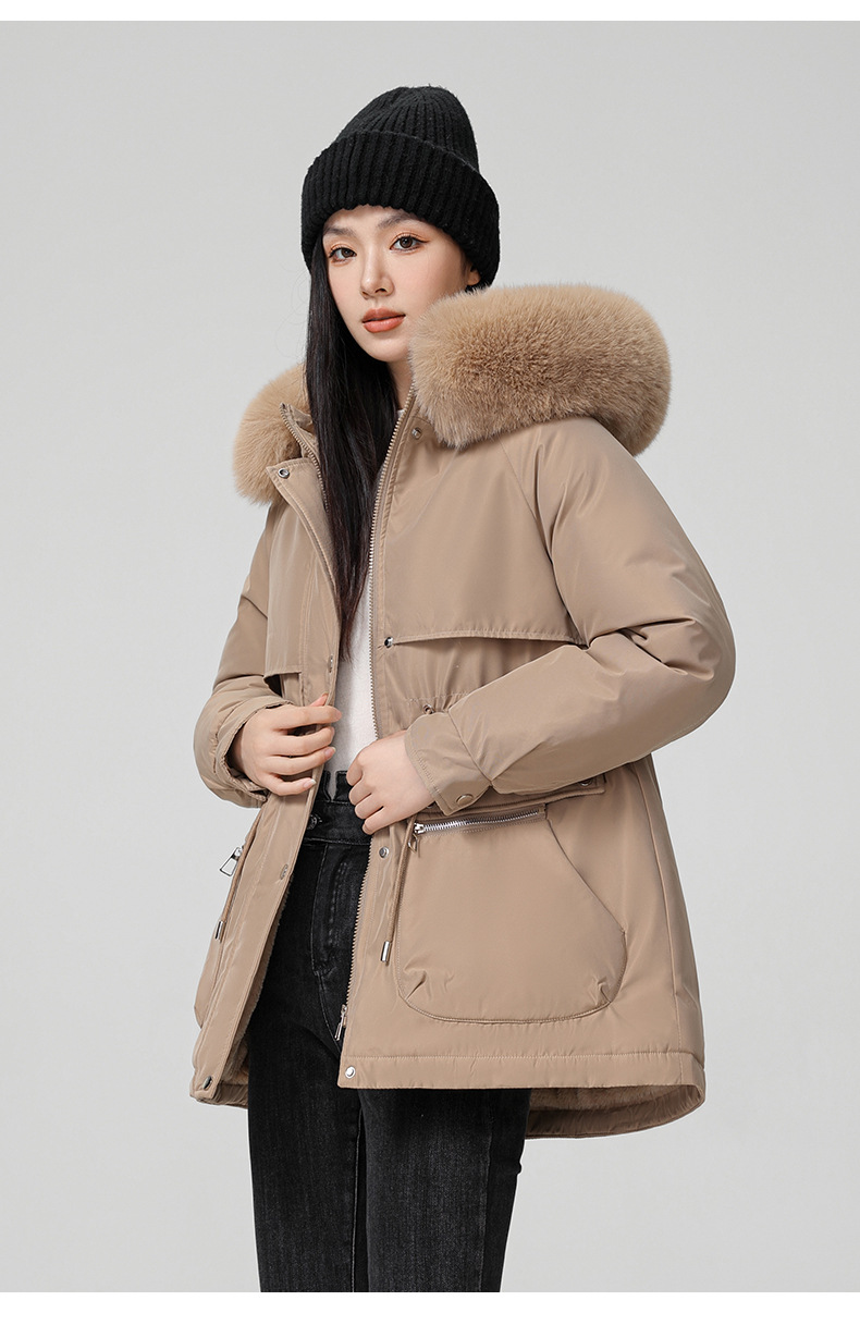 Foreign trade plus veet overcomes women's long 2024 new winter style jacket, slimming and thickening cotton coat, small_voghion.com