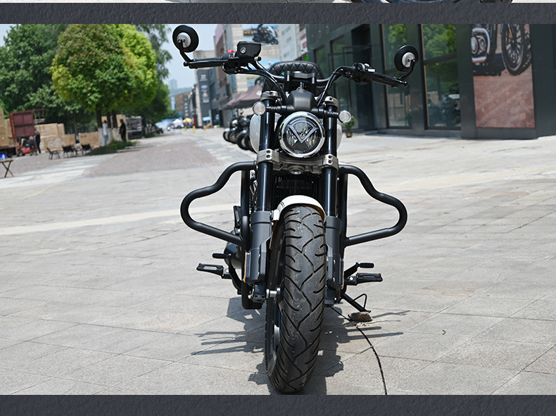 Suitable for Benda Chinchilla 250 motorcycle bumper anti-fall anti-collision foldable backrest side bag modification