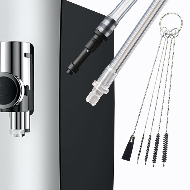 Fully Automatic Coffee Machine Milk Tube Set with Milk Frother Connector and Tube Brush, Compatible with U-Rui Coffee Machines