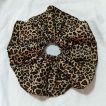 高级感跨境爆款欧美时尚豹纹超大号大肠圈野性个性大肠发圈头绳发