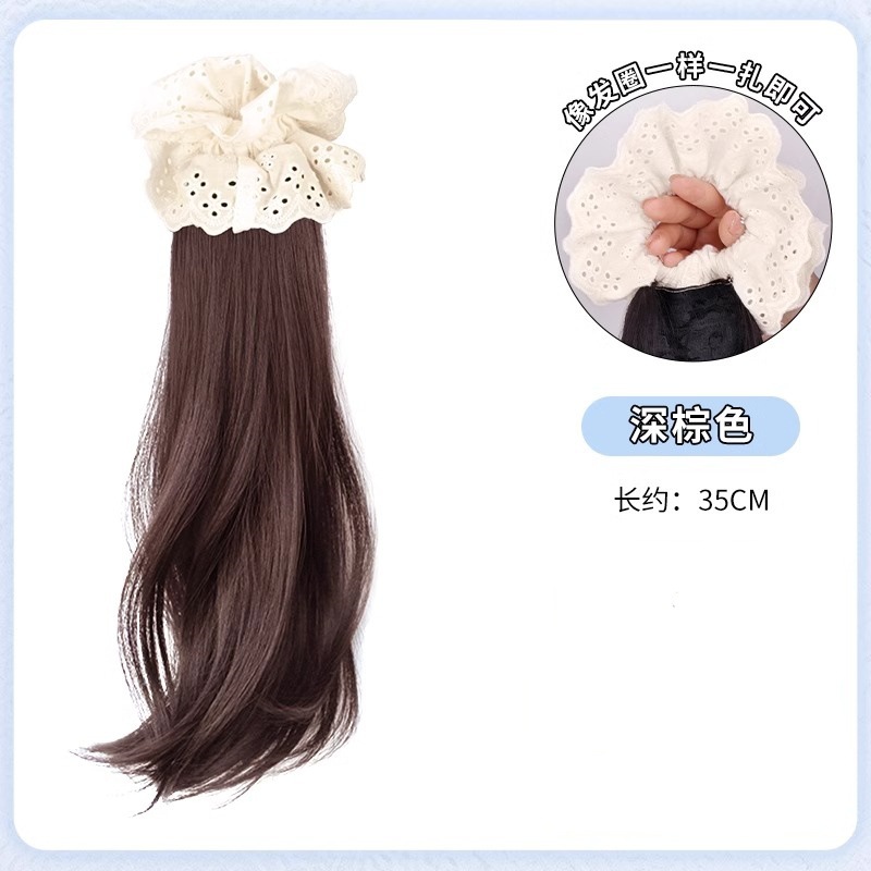 Peruca de trenza, cola de caballo