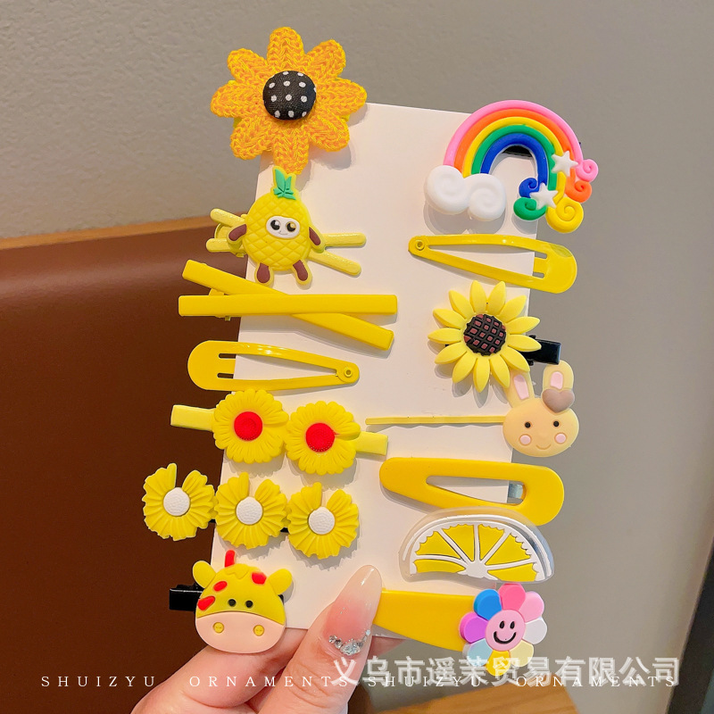 多巴胺儿童发夹女前额刘海夹鸭嘴夹头饰发卡碎发侧边卡子发饰夹子|undefined