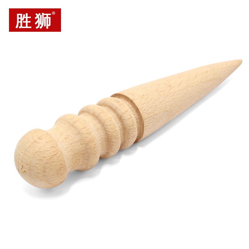 胜狮牌手工皮具皮边打磨木棒抛光棒橝榉木皮革封边工具削皮毛边